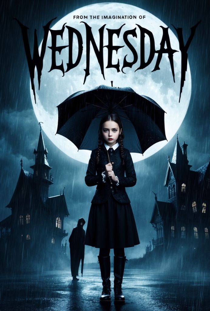 wednesday adams promotional poster